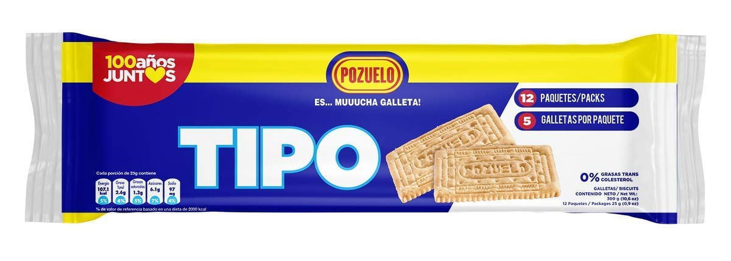 Pozuelo Tipo Cookies | ZS23 Less Calories & Sodium | Classic Snack | 9.65 Oz (Pack of 3)