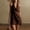 01 Coffee, variant on Women's Cowl Neck Halterneck Slip On Backless Satin Mini Dress Silky Party Club Bodycon Dresses
