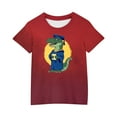 thumbnail image 3 of Spazoro Big Boys Girls Shirts Tee, Dinosaur Print Crew Neck Short Sleeve Graphic T-Shirts Casual Summer Tops for Unisex Multicolor Size 4 T, 3 of 4