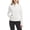 Off White, variant on Jockey Women's Satin Stitch Yoga Jacket, Full Zip, with Thumbholes, Nostalgia Rose, Medium