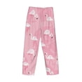 thumbnail image 5 of Disketp Pink Flamingos And Flowers Men'S Pajama Pants - Ultra Soft Fleece Sleep And Lounge Pants (Size: S-Xxl), 5 of 9