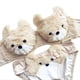 thumbnail image 1 of Women's 2Pcs Furry Bra and Panty Set Big Eyes Bear Plush Brassiere Underwear Cartoon Anime Lingerie Cartoon Bikini Set brown XL, 1 of 5