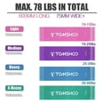 thumbnail image 1 of Set of 4 Exercise Resistance Loop Bands Latex Gym Strength Training Loops Bands Workout Bands Physical Therapy Home Fitness Physical Therapy, 1 of 5