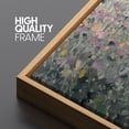 thumbnail image 5 of Large Framed Canvas Print Impressionist Wildflower MeadowWall Art Decorative Ready to Hang Painting for Living room Bedroom 60x30 inches Natural Frame, 5 of 7