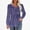 Purple, variant on Dihao Plus Size Long Sleeve Pullover Tops for Women 2024 Winter Blouse Women's Casual Fashion Loose Pleated Crew-Neck Printed Long-Sleeved Tops