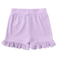 thumbnail image 4 of AherBiu Baby Toddler Girls Clothes 2 Piece Summer Outfits Ribbed Tank Tops with Ruffle Shorts Comfy Sets, 4 of 6