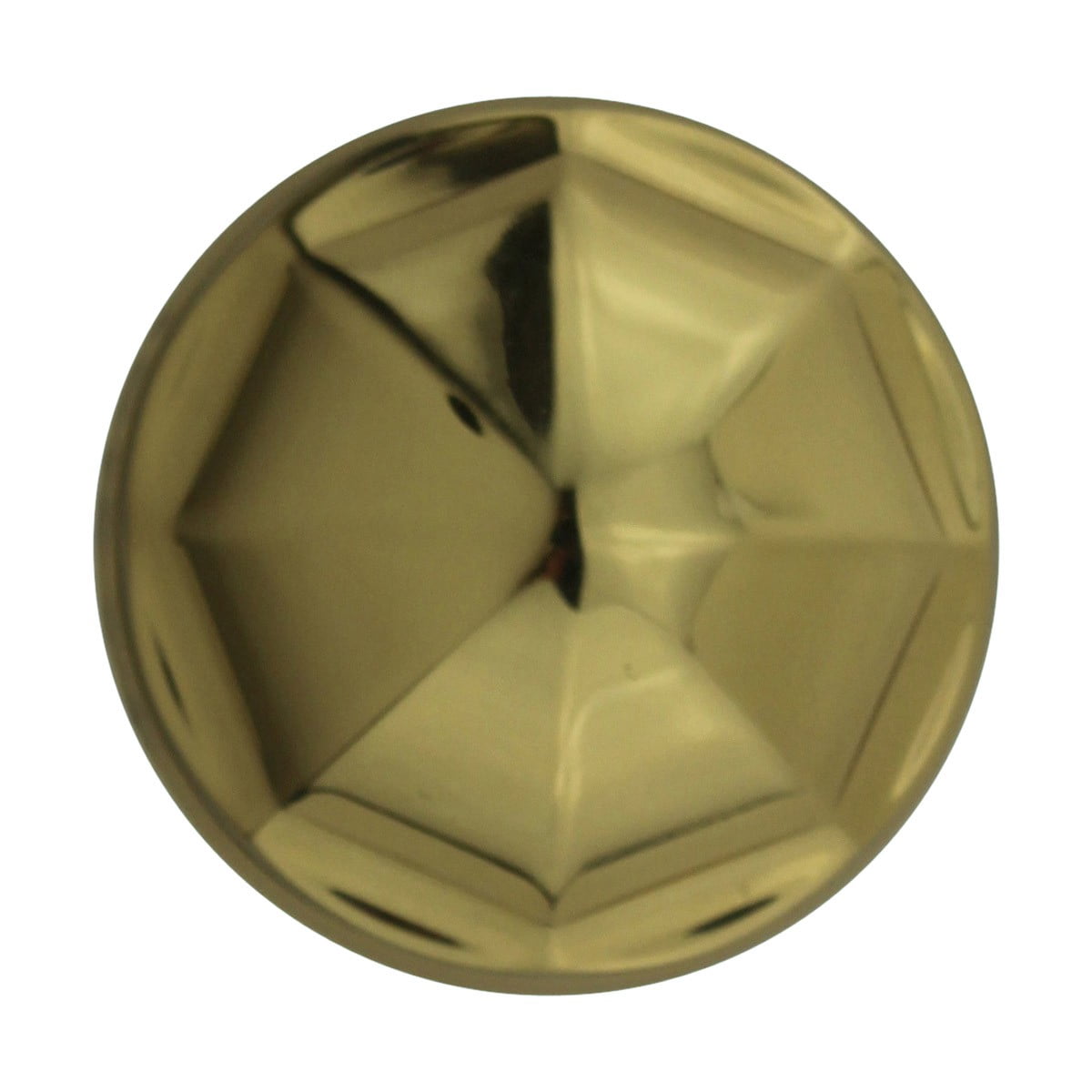 Kitchen Cabinet Knob Bright Brass Knob 1 1/4" Dia Octagonal Kitchen Cabinet Knob of Pack 6|Renovators Supply