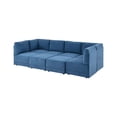 thumbnail image 5 of Partner Furniture Polyester Blend Fabric Modular Sectional Sofa in Blue, 5 of 11