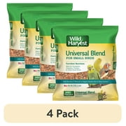 (4 pack) Wild Harvest Universal Blend Premium Small Birds Seed, 3 lbs