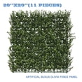 thumbnail image 1 of Sunshades Depot Artificial Buxus-Olivia Fence Panel Green Wall Windscreen Privacy Screen Decorative Ivy Faux Leaves-11Pcs, 1 of 7