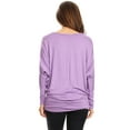 thumbnail image 3 of Moa Collection Women's Trendy Style Dolman Long Sleeves Solid Top, 3 of 3