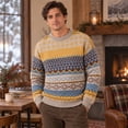 thumbnail image 5 of YNGKMEA Fall Winter Obsession Bear Bailey Sweaters Oversized Knit Crewneck Tops Soft Cozy Pullover Sweatshirts Chunky Long Sleeve Loose Outfits, 5 of 5