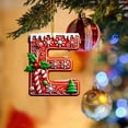 thumbnail image 1 of Hbdhejl 26 Pieces Red Letters Christmas Tree Decorations Candy Cane Letters With Berry Pattern Mini Alphabet Hanging Ornaments Party Home 2D Acrylic Christmas Tree, 1 of 4