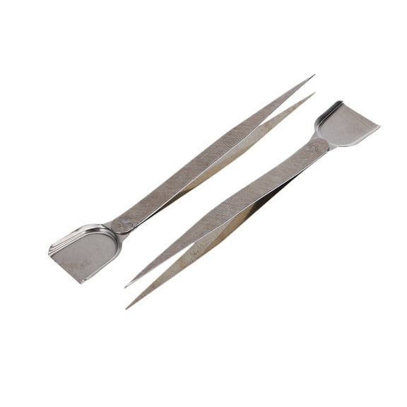 abbageba 2PCS Professional Craft Jewelry Tool Tweezers with Scoop Shovel for Diamond Beads Fashion Jewelry Making