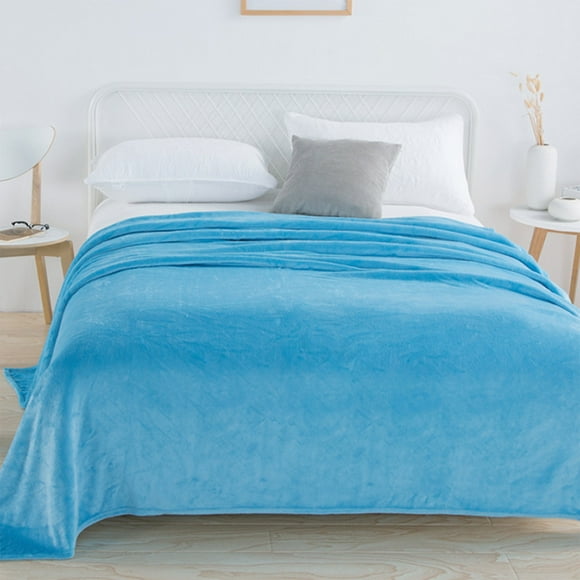 Vaidha Color Flannel Blanket Coral Flannel Blanket Fleece Blanket Gift Blanket Plain Cover Blanket Yoga Blanket, Suitable For Rooms With Refrigeration For Long P