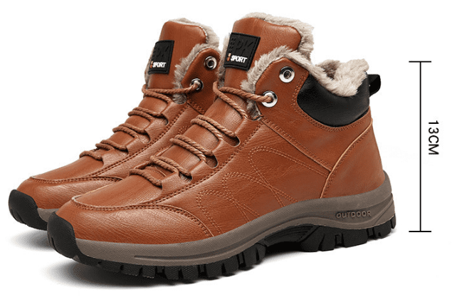 Men Hiking Shoes foot arch pad Anti-Fatigue Anti Slip Shock-Absorbing Outdoor Snow Warm Running Boots,Large Sizes 6 to 13