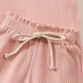 thumbnail image 7 of HCNTES Toddler Baby Infant Newborn Girl 2 Piece Outfits Girls Summer Clothes Kids Sport T Shirts and Kid Shorts Clothing Sets For 3-24 Months 2t 3t 4t 5t 6t 7t Children, 18-24 Months, 7 of 7
