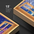 thumbnail image 4 of wall26 Canvas Print Wall Art Window View Neon Rainbow 4th of July Fireworks Celebrations &amp; Holidays Nature Photography Realism Landscape Colorful Multicolor for Living Room, Bedroom, Office - 24&, 4 of 5