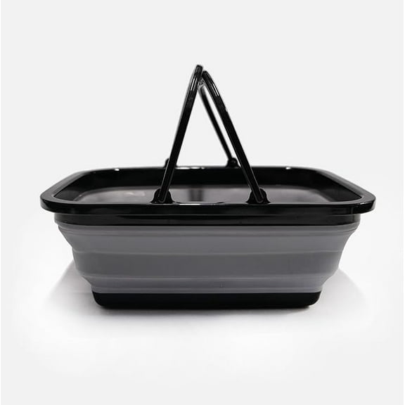 Dometic Collapsible Dish Washing Sink | Ideal for Camping | Grey and Black
