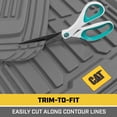 thumbnail image 5 of Cat ToughRide 3-Piece All Season Rubber Floor Mats - Gray, Deep Dish Protection For Car, Truck, Van, SUV, 5 of 8