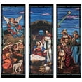 thumbnail image 1 of Ensemble de Bannières de Nativité en Verre Teinté - Ensemble de 3 Pcs, 1 of 4