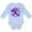 AE-Light Blue, variant on Inktastic Love, Care, Cure Cystic Fibrosis Awareness Purple Ribbon Boys or Girls Long Sleeve Baby Bodysuit