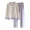 Purple, variant on Women's Cotton Stripe Long Sleeve Pajama Sets 2 Piece Comfy Lounge Sleepwear Set Homewear with Pockets M-2XL