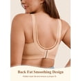 thumbnail image 7 of SHARICCA Womens Plus Size Wirefree Bra Bralette Lace Unlined Minimizer Bra 40D, 7 of 7