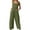 Green, variant on Fesfesfes Jumpsuit for Women Loose Jumpsuit Casual Suspender Pants Wide Leg Solid Overalls