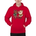 thumbnail image 2 of Santa and Krampus Unite Men's Hoodie, 2 of 3