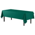 thumbnail image 2 of 12-Pack Premium Plastic Tablecloth 54in. x 108in. Rectangle Table Cover - Dark Green, 2 of 7