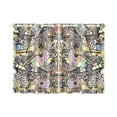 thumbnail image 1 of BSDHOME India Collage Window Curtain Kitchen Curtain 26x39 inches (Two Piece), 1 of 3
