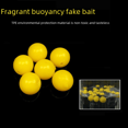 thumbnail image 1 of Perlas de pesca flotantes con sabor dulce de maíz, perlas de pesca, bolas flotantes suaves para pescar carpas plateadas, cebo falso flotante en el agua, cebo blando, aparejos de pesca, 1 of 5