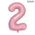 thumbnail image 4 of Globos de aluminio JBCAONTIA para el segundo cumpleaños, número 2, color rosa, 4 of 4