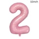 thumbnail image 4 of Globos de aluminio JBCAONTIA para el segundo cumpleaños, número 2, color rosa, 4 of 4