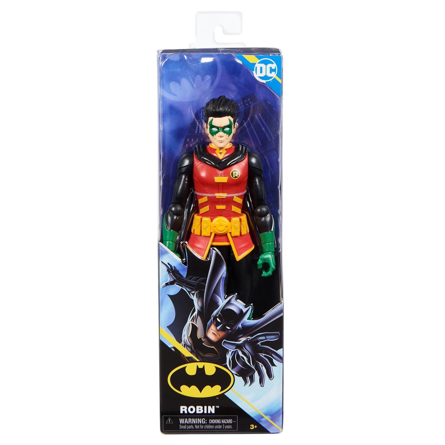 Batman 12-Inch Robin Action Figure, Kids Toys for Boys and Girls Age 3 and up