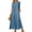 B129 Blue summer dresses for women Clearance Under $5, variant on Summer Xqxayjr Casual Swing A Line Maxi Long T Shirt Dresses for Womens Under $5 Summer Short Sleeve Vacation Dresses Crewneck Pockets Trendy Spring Formal Dresses