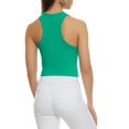 thumbnail image 2 of Women's Basic Cropped Racerback Tank Top, 2 of 2