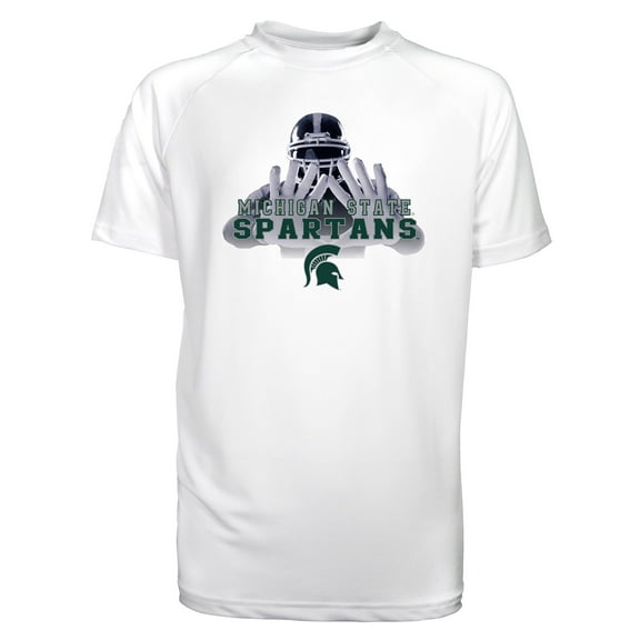 Toddler Garb White Michigan State Spartans Kevin Raglan Sun Shirt