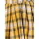 thumbnail image 5 of Falda de cuadros vintage Inspire Chic para mujer, falda corta plisada de línea A de doble botonadura XL amarilla y azul, 5 of 6