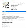 thumbnail image 2 of Rear Brake Hardware Kit - Compatible with 2010 - 2015 Jaguar XFR - AC Delco, 2 of 2