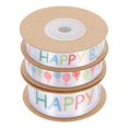 thumbnail image 4 of 3 Rolls Birthday Ribbons Birthday Gift Wrapping Riband Gift Package Ribbons, 4 of 4