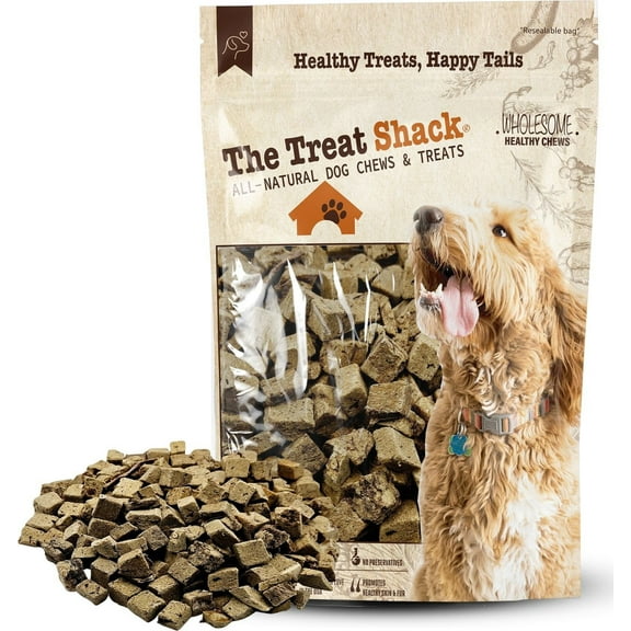 The Treat Shack Single Ingredient Beef Liver Freeze-Dried Dog & Cat Treats, 4-oz