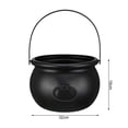 thumbnail image 4 of Deyuer Halloween Witch Cauldron,Large Black Plastic Witch Kettle Halloween Pot,Candy Holder Spooky Party Decorations,Black, 4 of 10