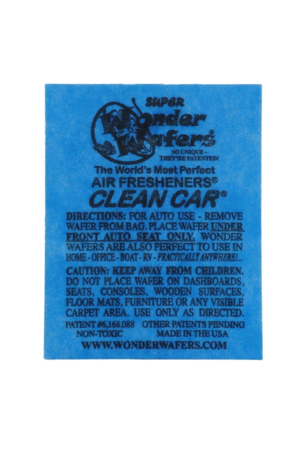 Wonder Wafers Air Fresheners Individually Wrapped, Clean Car Fragrance