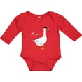 thumbnail image 3 of Inktastic French Goose Says Honque Boys or Girls Long Sleeve Baby Bodysuit, 3 of 5