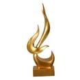 thumbnail image 3 of deevoka Abstract Flame Statue Collection Decorative Statue for Entryway Cabinet Home M, 3 of 9