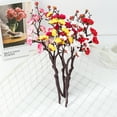 thumbnail image 3 of Artificial Cherry Blossom Branches Flowers Silk Peach Blossoms Fake Apple Flowers Bulk Fake Cherry Blossom Decor Long Stem Floral Arrangements, 3 of 7