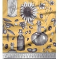 thumbnail image 1 of Soimoi Rayon Fabric Sunflower & Jar Vintage Print Fabric by the Yard 56 Inch Wide, 1 of 1
