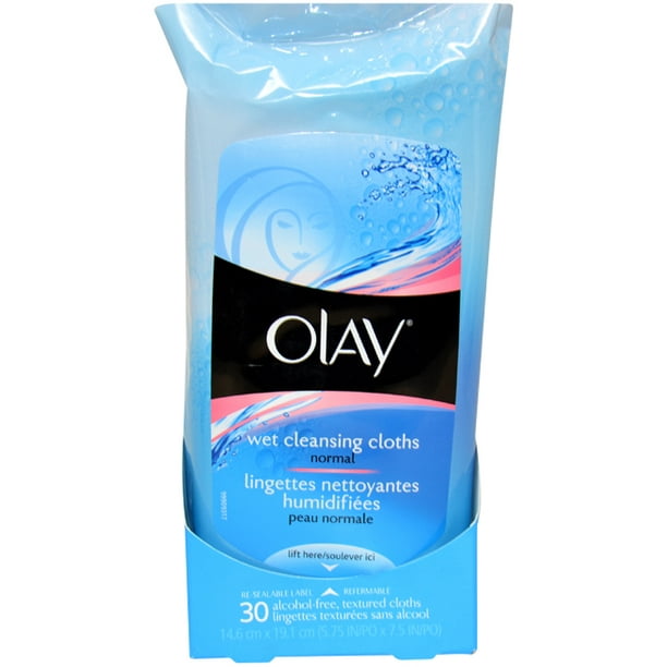 Olay Lingettes Faciales Douces et Humides Normales - 30 ct